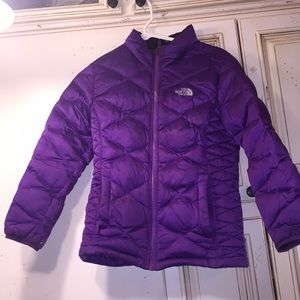 Juniors Purple North Face Jacket